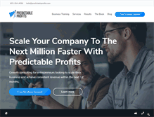 Tablet Screenshot of predictableprofits.com
